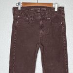 American Eagle 90s Straight Brown Corduroy Pants Womens 6 Stretch Cabincore Photo 2