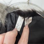 Forever 21 y2k Black & Gray Faux Fur Vest M Photo 3