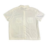 Vintage Bill Blass Jeans Women's Large White Floral Embroidered Button Photo 3