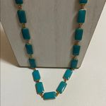 Kate Spade  long blue & gold tone necklace Photo 2