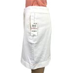 Maison Jules Womens Skirt Denim Blue Jean Button Down Straight White Size 0 Photo 4