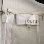 Ecru  White Genuine Leather Tank Top Size Medium Photo 1