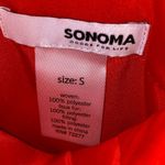 Sonoma Red Full Zip Sherpa Lined Puffer Vest Photo 4