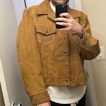 Gale-Sobel Sportswear Vintage 60s/70s Brown Suede Leather Trucker Jacket Size 52 Photo 1