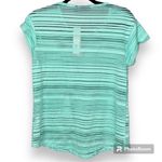 Apt. 9  size small burnout crewneck tee short sleeve roll cuffs sheer striped nwt Photo 3