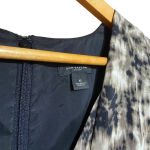 Ann Taylor  Silk Blend Paint Strokes Print Plunge Sheath‎ Midi Dress Size 6 Photo 6