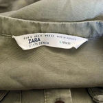 ZARA  Z1975 Denim Women’s Khaki Beaded Shirt/Dress Z2 Photo 3