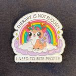 The cutest pin/magnet with the sharpest twist Purple Photo 0