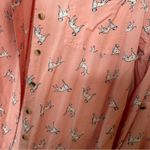 C&C California C & C California Coral Dalmatian Button Down Shirt L Photo 3