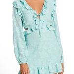 RAHI Poppy Daisy cut out mini dress in aqua Mint Green Size Small Photo 13