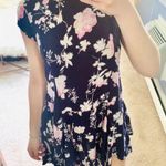 Urban Outfitters UO cooperative blue floral ruffle peplum dress Photo 0