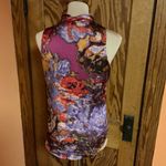 Adiva dressy bright watercolor sleeveless blouse Photo 8