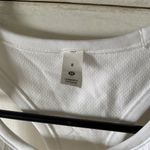 Lululemon Ebb to street cropped white Tank Top Photo 3