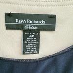 R & M Richards Navy Sequin and Lace Sleeveless Formal Evening Gown Maxi Dress, 4P Photo 2