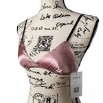 Zaful Bikini Top Bra Mauve Pink Satin Size S NWT Photo 1
