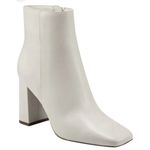 Marc Fisher WOMEN NEW  Nebula Square Toe Bootie BLOCK HEEL IVORY Size 9.5 Photo 0