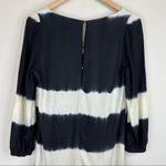 Anthropologie Floreat cream black inkwash tie dye V neck long sleeve dress 2 Photo 4