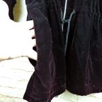 LA De DA Velvet Cinch Waist Jacket Women M Red Relaxed Zip Whimsigoth Fairy Size M Photo 5