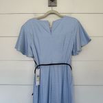 Calvin Klein Women’s 4 Blue Gingham Wide Leg Jumpsuit New Photo 4