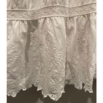 Anthropologie BY Beckett Crochet Beige Sleeveless Eyelet Midi Dress Photo 5