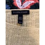 Eileen Fisher  Womens Yellow Open Weave Pullover Knit Sweater Sz M Photo 2