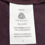 Segments Merino Wool Baselayer Top Womens L Lightweight Winter Outdoor Gorpcore Purple Size L Photo 5