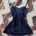 Victoria's Secret  sheer navy blue slip dress Photo 0