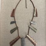 EUC Mixed Media Metal Boho Necklace Silver Photo 2