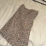 ZARA  Printed Cream Metallic Ruched Halter Mini Dress XS Photo 2