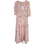 Petal and Pup NWT  Kelda Floral Maxi Dress Sz M Pale‎ Pink Feminine Prairie Boho Photo 2