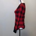 Old Navy  red plaid long sleeve pajama top Christmas holiday Photo 2