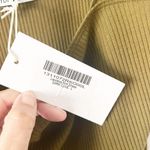 Reformation Laurena Knit Mini Dress in Dark Olive Photo 3