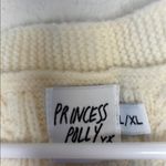 Princess Polly  L/XL Women's Cream Cable Knit Sweater Vest Photo 1