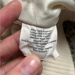 Ivory Ella  Sherpa Jacket Coat Full Zip Solid Cream Bomber Colorful Striped XL Photo 4