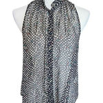 Zoa Womens Anthropologie  Polka Dot Sleeveless Semi-Sheer Top - Sz S Photo 0