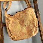 Crossbody Canvas Bag for Women and Men Slouchy Bag Shoulder Messenger Travel Tan Photo 2