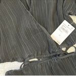 Good American Pleated mini Black Dress(Size 1/2, S/M) Photo 6