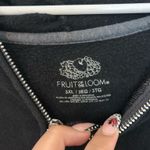 Fruit of the Loom Black  Zip-Up Sweatshirt Photo 2
