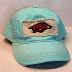Arkansas Razorbacks Outdoor Cap‎ Ladies Fit Baseball Distressed Adjustable Hat Blue Photo 0