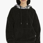 UGG Women's Loyra Sherpa Hoodie Metallic, Black/Silver Photo 0