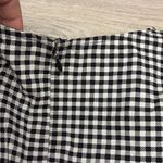 White House | Black Market Black & White Checkered Sleeveless Blouse Size 4 Photo 5
