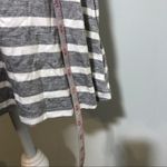 Olivia Rae NWT Gray White Stripe Crisscross T-Shirt Dress New Photo 3