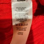 Ann Taylor Factory sleeveless sweater ruffled collar and arm openings Red Wmns L Photo 3