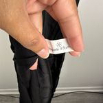 Poupette St. Barth  Black Satin Embroidered Floral Side Slit Maxi Resort Dress Photo 9