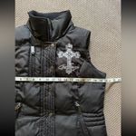Cowgirl Women's Full Zip Black Western‎ Puffer Vest Embroidered Size Medium Photo 9