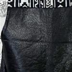 Flying Tomato  Black and White Faux Leather Vest with Sherpa Lining Photo 5