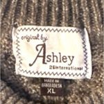 Ashley by 26 International  Vintage Green Cropped Cable Knit Long Sleeve Sweater Photo 7