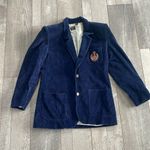 American Vintage Vintage Size 8 Blue Corduroy Preppy Blazer Jacket Photo 4