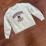 Mississippi State Bulldogs Women's Crew Neck Embroidered Sweatshirt Size Small Gray Photo 6