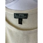 Lauren Ralph Lauren Crew Neck Pullover Knitted Sweater Woman's Size XL Cream. Tan Photo 2